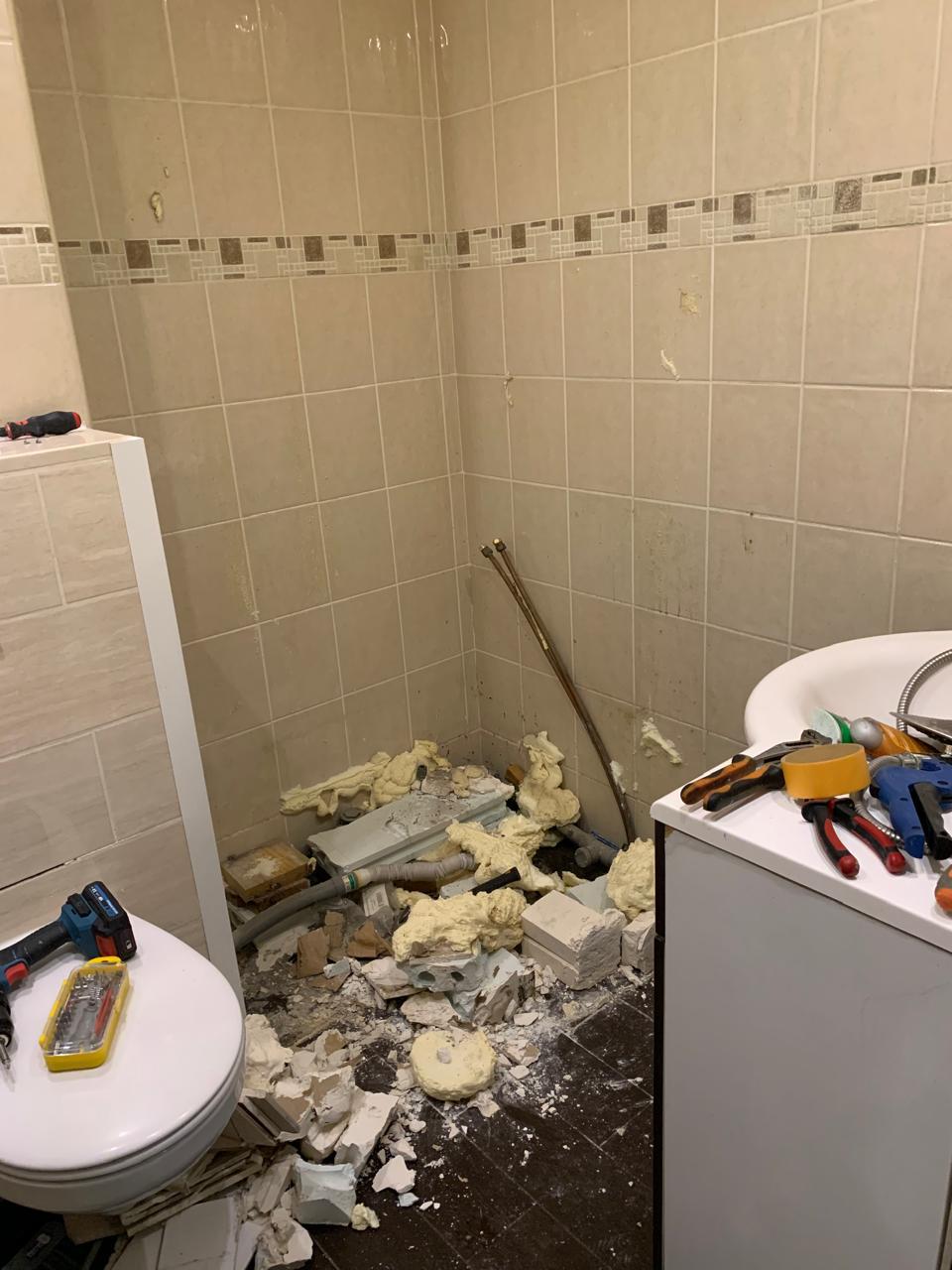 Salle de bain avant rénovation