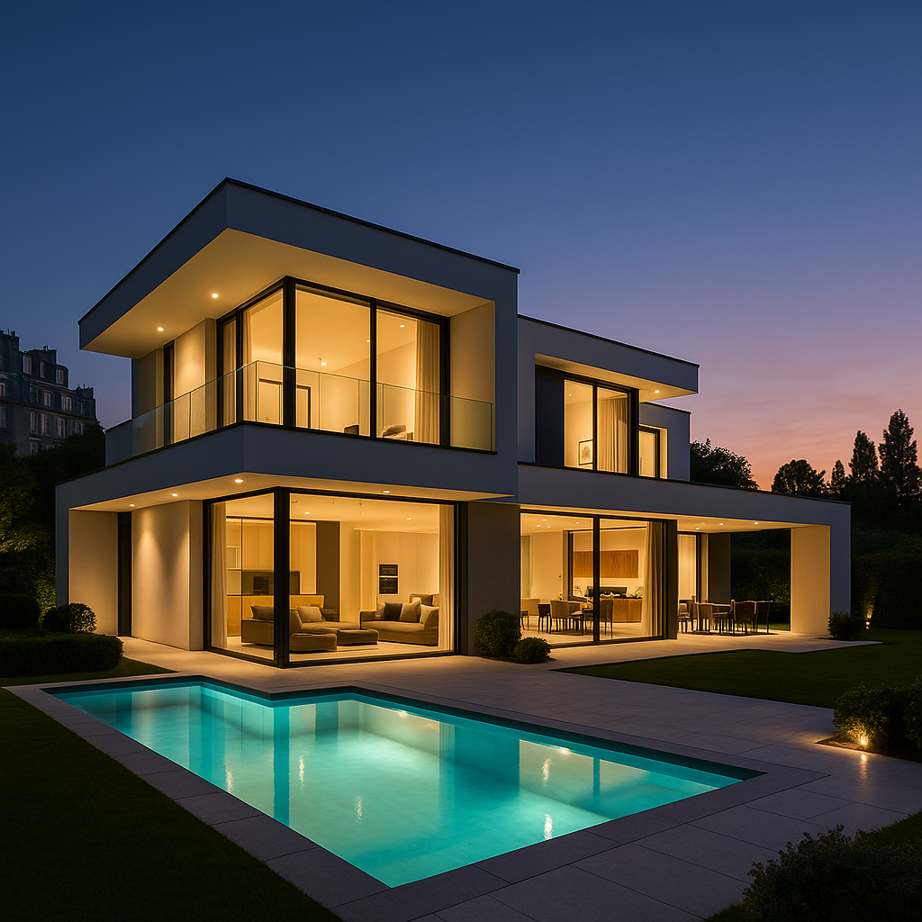 Villa contemporaine Paris 16